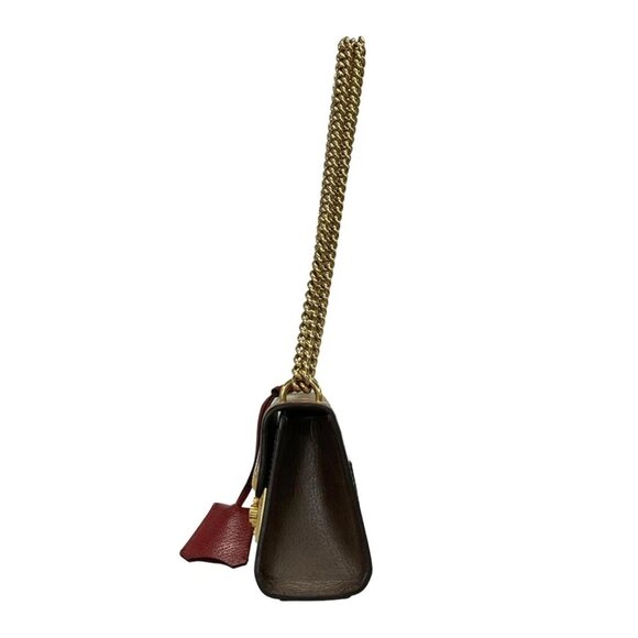 GUCCI Padlock Small/Guccitian Beige Ebony Multi PVC Leather 632-080925 - Picture 3 of 14